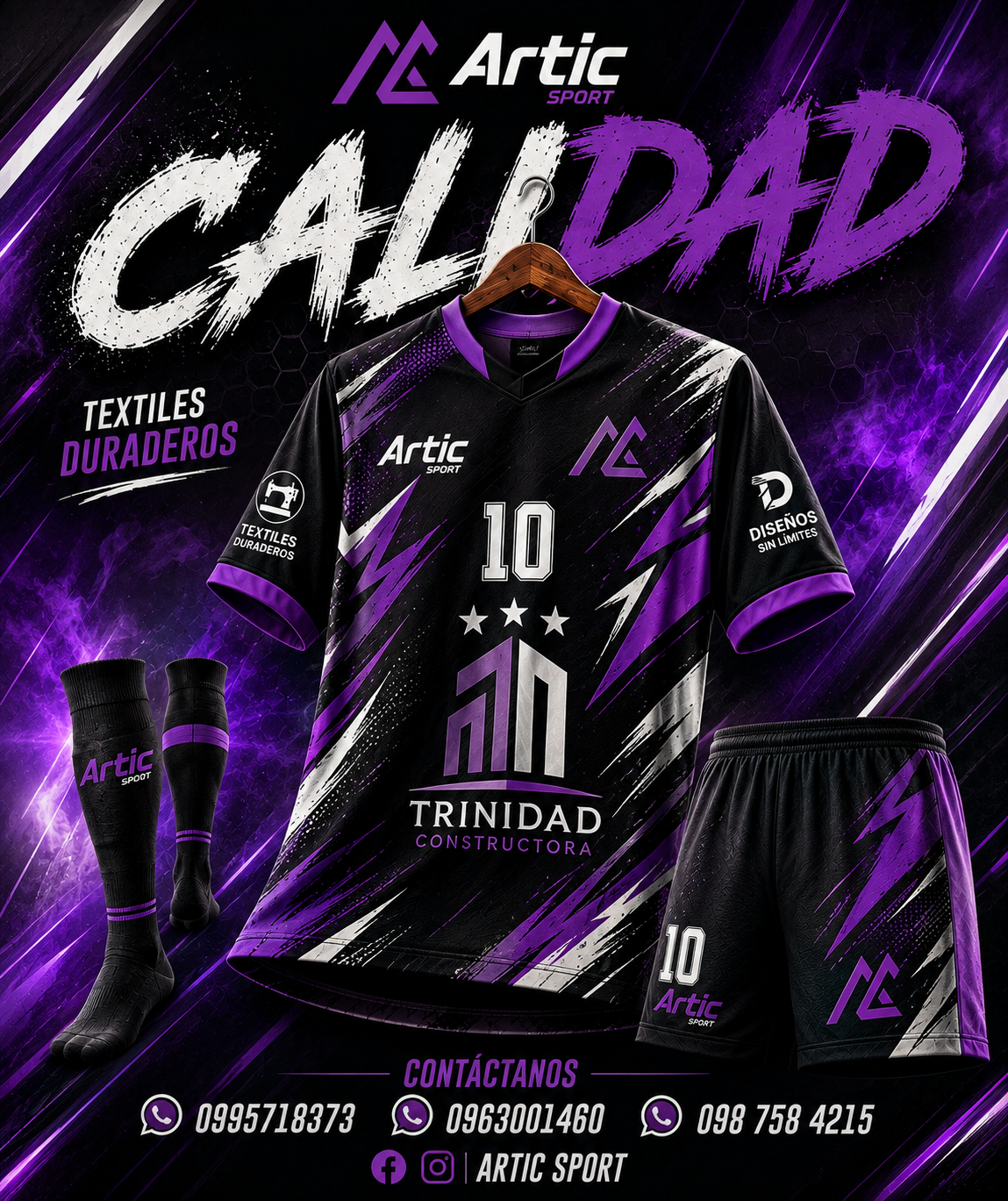 Uniforme Impact Morado de Artic Sport