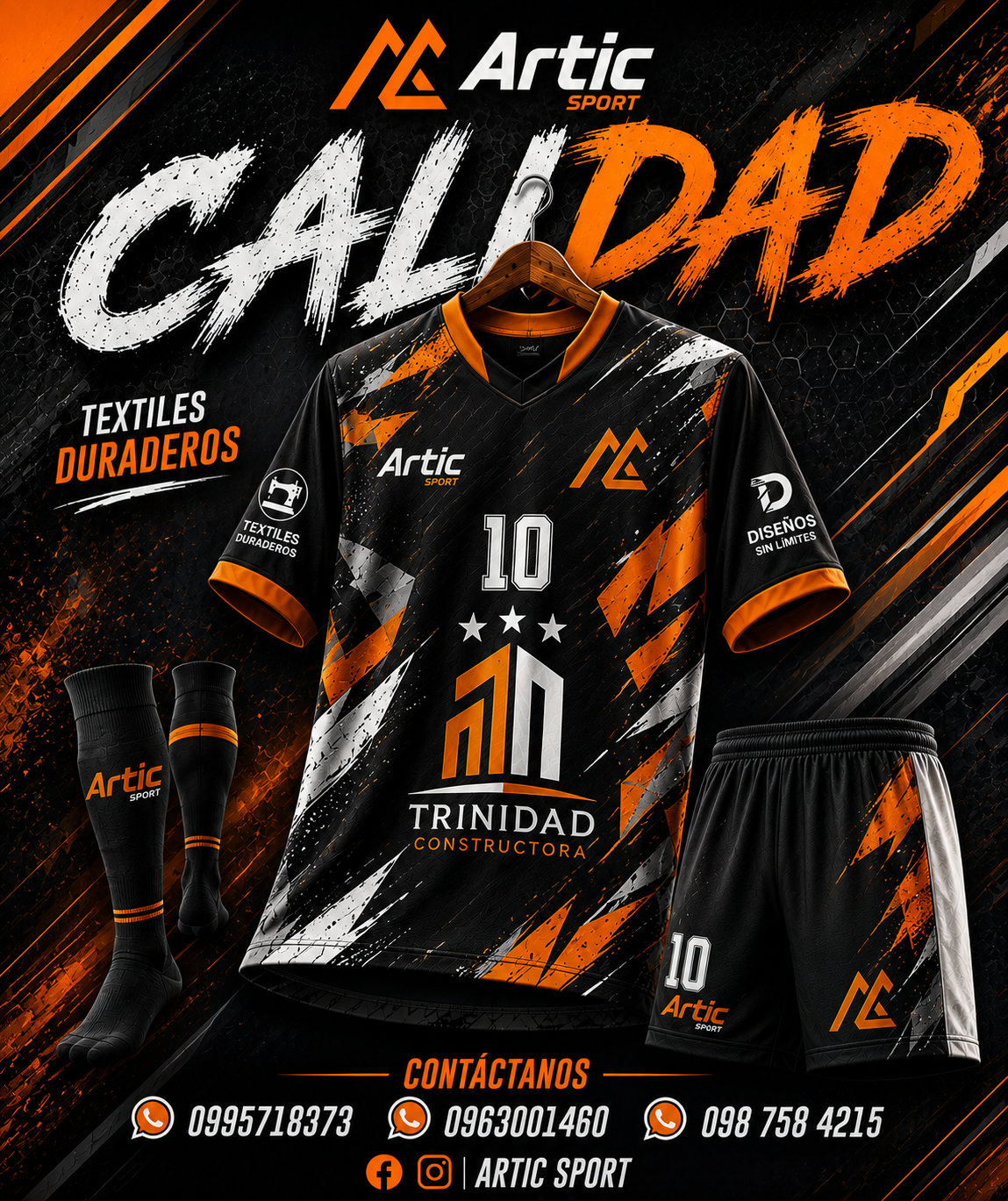 Uniforme Impact Naranja de Artic Sport