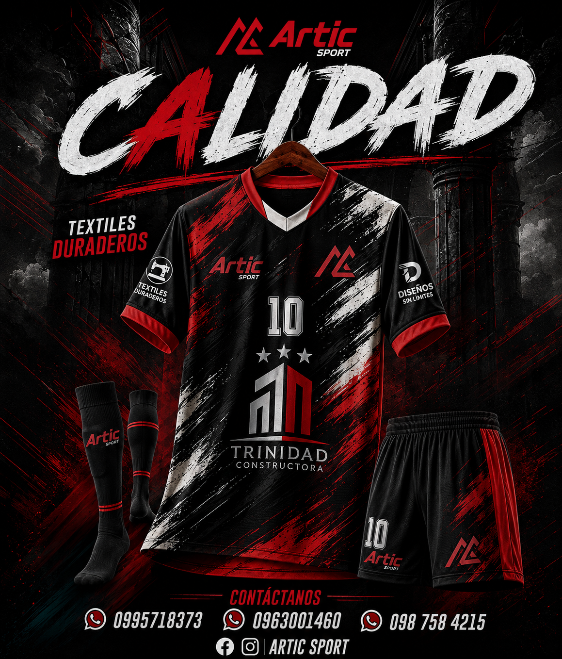 Uniforme Impact Rojo de Artic Sport