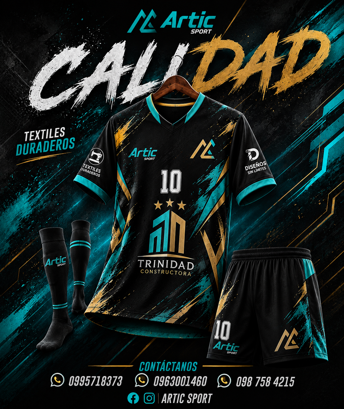 Uniforme Impact Turquesa de Artic Sport